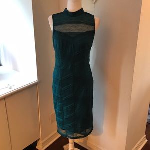 BEBE Teal Lace Sheath!